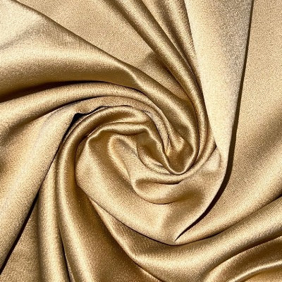 antique gold crepe satin