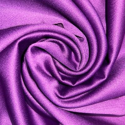 purple crepe satin