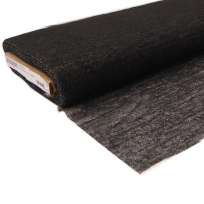 rayon polyester light weight charcoal fusible armo weft interfacing 
