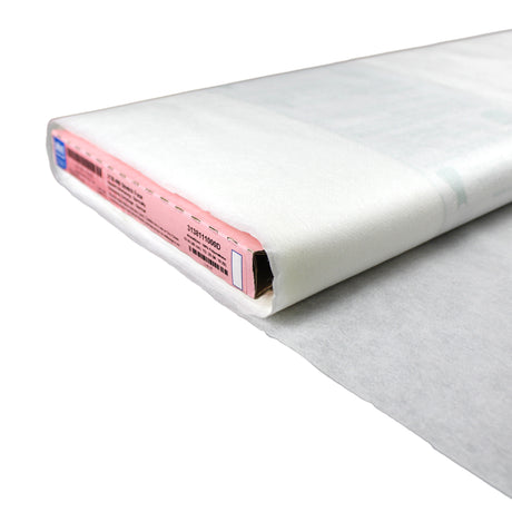 white light weight polyurethane cross stitch weave stretch fusible interfacing 