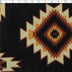 black / rust southwest blanket polyester fleece