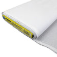 white heavy weight cotton fusible buckram interfacing 