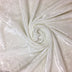 white polyester spandex crushed velvet solid