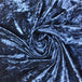 midnight polyester spandex crushed velvet solid