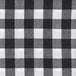 medium weight cotton yarn dye brushed plaids in the design of buffalo check ivory and black