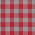 medium weight cotton yarn dye brushed plaids in the design of buffalo check red and grey