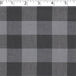 medium weight cotton yarn dye brushed plaids in the design of buffalo check light grey and dark grey