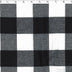 medium weight cotton yarn dye brushed plaids in the design of large buffalo check ivory and black