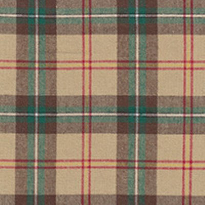 medium weight cotton yarn dye brushed plaids in the design of Saskatchewan tartan 