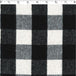 light to medium weight brushed finished cotton polyester 4 by 4 cm buffalo check white and black