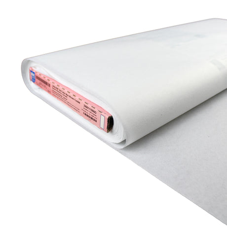white medium weight polyester non woven fusible interfacing 
