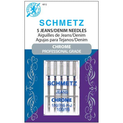 SCHMETZ CHROME -  DENIM 100/16 (4012)