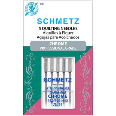 SCHMETZ CHROME -  QUILTING 75/11 (4035)