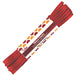 red 2mm wide satin ribbon hank