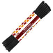 black 2mm wide satin ribbon hank