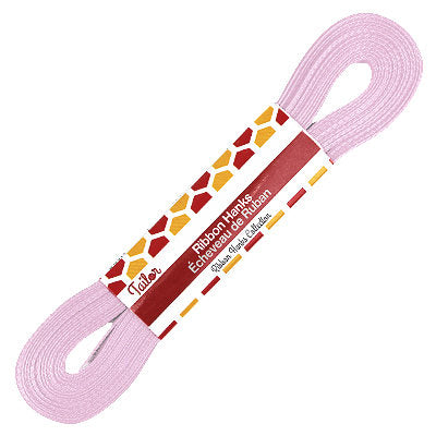 pink 6mm wide satin ribbon hank