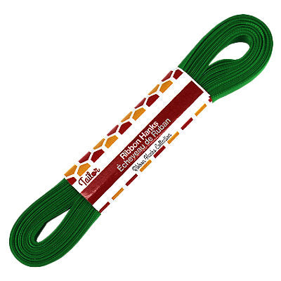 emerald 10mm wide satin ribbon hank