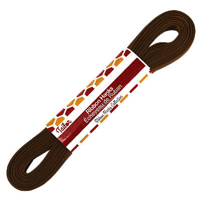 dark chocolate 10mm wide satin ribbon hank