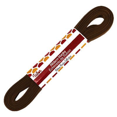 dark chocolate 10mm wide satin ribbon hank