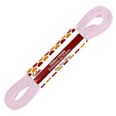 pale pink 10mm wide satin ribbon hank
