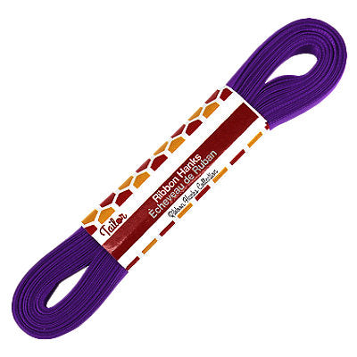 violet 10mm wide satin ribbon hank