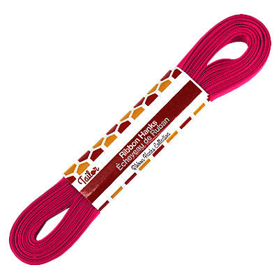 hot pink 10mm wide satin ribbon hank