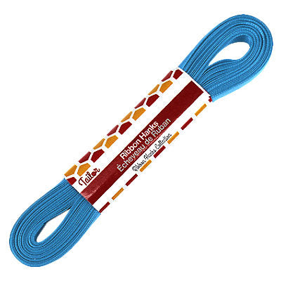 deep turquoise 10mm wide satin ribbon hank