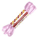 pink 4mm wide picot satin ribbon hank