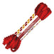red 4mm wide picot satin ribbon hank