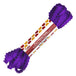 violet 4mm wide picot satin ribbon hank