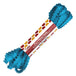 deep turquoise 4mm wide picot satin ribbon hank