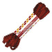 dark red 4mm wide picot satin ribbon hank