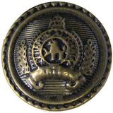 20mm anti brass fashion military button with rim 