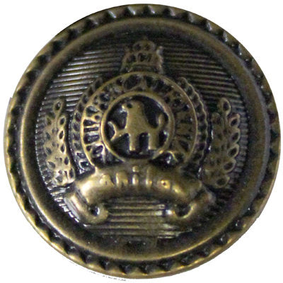 25mm anti brass military fashion button with rim 