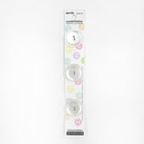 3 x 22mm white 2 hole buttons