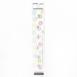 6 x 9mm white 2 hole buttons 
