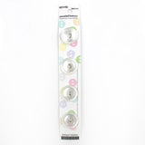 4 x 18mm white 2 hole buttons