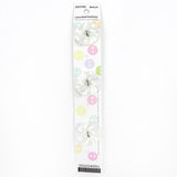 3 x 20mm white 2 hole button