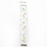 6 x 12mm white 2 hole button