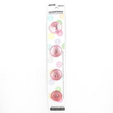 4 x 15mm pink 2 hole button