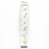 6 x 10mm white 2 hole button