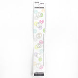 6 x 11mm white 2 hole button
