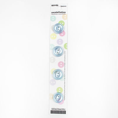 4 x 14mm blue 2 hole button