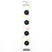 4 x 14mm black 2 hole button