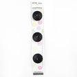3 x 19mm black 2 hole button