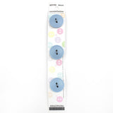 3 x 19mm blue 2 hole button