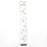 4 x 15mm white 2 hole button