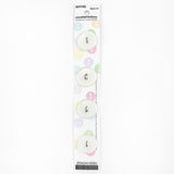 4 x 18mm white 2 hole button