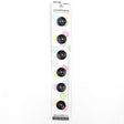 6 x 12mm black 2 hole button