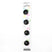 4 x 15mm black 2 hole button